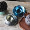 Traje de Copa Kung Fu de Titanio Puro Ceremonia del Té Copa para Degustación de Té Cristal de Hielo Portavasos Posavasos Moderno de Alta Gama Regalo Fino Juego de Té