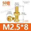 Juego Completo de Tornillos y Tuercas Redondos de Latón Phillips Tornillos Pequeños con Tuercas Diámetro M2 M2.5 M4MM