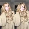Peruca moda europeia e americana cabelo longo cacheado castanho dourado gradiente peruca touca cabelo médio cacheado cabelo longo comércio exterior em estoque
