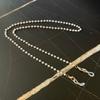 Four Seasons Corea del Sur Puerta Este Nuevo Todo-partido Elegante Cadena de Máscara de Perlas Cadena para Ojos de Mujer Accesorios para Mujer