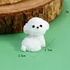 Ornamento de Mesa Bichon Frisé Super Fofo que Brilha no Escuro Selecionado Cuidadosamente Decoração de Carro Acessórios Micro Paisagem DIY Criativo Cor Sólida Venda por Atacado