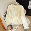 Yixue Novo Estilo Chinês Camada Base Espessa Aveludada Camisa Botão Sapo Diagonal Manga Longa Feminina Top de Veludo Feminino