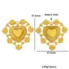 Pendantes Grandes Retro Europeos y Americanos de Acero Inoxidable con Cara Sonriente, Corazón Solar, Luna para Collares y Pendientes DIY, Accesorios de Joyería de Acero de Titanio