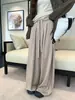 Toma real: Conjunto casual de dos piezas de otoño para mujer talla grande, con una chaqueta con capucha y pantalones rectos de cintura alta con cordón