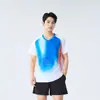 Uniformes de Badminton de Secagem Rápida para Homens e Mulheres, Uniformes de Vôlei e Tênis de Manga Curta Respiráveis de Verão para Competições Esportivas, Uniformes de Tênis de Mesa com Estampas