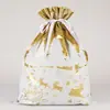 Bolsas de Regalo Navideñas Transfronterizas 2026 Modelo Nuevo Amazon Más Vendido Set de Bolsas de Regalo Navideñas Bolsa con Cordón Bolsa de Dulces