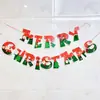 Bandeira de Natal Transfronteiriça Decoração de Natal Nova Bandeira de Ponto Banner de Flores Suprimentos de Festa Pendurados de Natal
