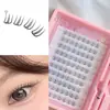 Pestañas postizas ligeras transfronterizas, diseño de estilo coreano en forma de U y forma de corazón en el extremo del ojo, set con pegamento, pestañas dulces y frescas para comercio exterior