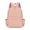 Mochila lisa de cor sólida com textura simples modelo 2026 para mulheres, mochila estilo coreano para estudante do ensino fundamental, mochila de estudante para o ensino médio e faculdade para homens