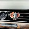 Clip Decorativo para Salpicadera de Coche Modelo Nuevo Acrílico Elefante Flor Linda Difusor de Aroma para Interior de Coche