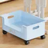 Caixa de Armazenamento de Livros Suporte para Livros Escolares de Estudante Rack de Armazenamento de Bolsa de Livros Caixa de Livros Lateral de Mesa de Sala de Aula Móvel Cesta de Livros