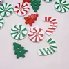 Botones de Madera de Navidad, Dulces, Bastones de Caramelo, Botones de Árbol de Navidad, Accesorios Hechos a Mano, Decoraciones Navideñas, Accesorios para Ropa