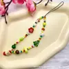 Cordão Decorativo com Contas Marrons para Câmera Acessório Moderno Versátil Retro Corrente Personalizada para Celular Maillard