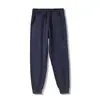 Pantalones Deportivos Gruesos de Forro Polar de Zorro Plateado de 600g para Otoño e Invierno para Hombre, Joggers Deportivos de Algodón Holgados con Cintura Elástica