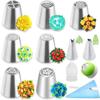 Juego de 13 Piezas de Boquillas Rusas para Decorar Pasteles, Boquillas de Una Pieza para Decorar Pasteles, Boquillas de Hoja