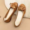 Zapatos Casuales Nuevos para Mujer Estilo Étnico Suela Suave Zapatos de Madre Zapatos Individuales para Mujer Zapatos de Baile para Personas de Mediana Edad y Mayores