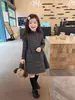 Vestido para Niñas 2026 Otoño/Invierno Nuevo Estilo Coreano Sencillo Vestido Princesa Versátil para Niñas Vestido Chaleco Acolchado