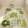 Nueva alfombrilla antideslizante para suelo de ducha, alfombrilla larga con agujeros para drenaje, alfombrilla antideslizante resistente al agua para ducha para niños