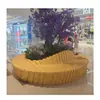 Banco de piscina Huangli FRP con forma de árbol, silla grande personalizada para exteriores, parterre de flores, exhibición comercial en aeropuertos, escultura de jardín paisajístico.