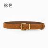 Nuevo Cinturón con Hebilla de Pin Moda para Mujer Simple Versátil para Vestido Jeans Cinturón Decorativo de Cuero Mate para Mujer Venta al por Mayor