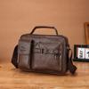 Bolsa masculina de textura sofisticada, bolsa de ombro, bolsa transversal masculina, pasta, moda casual de negócios masculina, mochila pequena