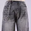 Cadena de Cintura de Metal Punk Hip-Hop Transfronteriza Europea y Americana con Colgante de Luna Creciente Personalizado Cadena para Pantalones Accesorios de Cadena de Moda Unisex