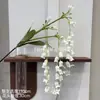 Flor de campana Colgante Lirio del valle Carrillón de viento artificial Flor artificial Flor colgante de alta gama Arreglo de flores de glicinia Flor falsa Flor de seda