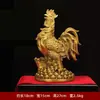 Enfeites de Galo de Bronze Latão Frango Fuzi Acessórios para Casa Mascote do Zodíaco Chinês Galo Dourado Galo de Bronze Independente Artesanato