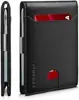 Cartera Ultra Fina Personalizada para Hombre Fibra de Carbono Pinza para Dólares Estadounidenses Blindaje RFID Bifold Pinza para Dinero
