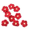 Flores de lana hechas a mano, accesorios de tejido hechos a mano, accesorios de decoración para ropa, flores tridimensionales tejidas a mano