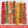 Modelo de utilería de hilo vegetal, granos, maíz, colgantes de pimiento rojo, decoraciones de granja, arreglos decorativos
