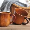 Mango de café transfronterizo taza de madera protección ambiental taza de madera creativa taza con asa de oreja de madera fábrica venta al por mayor