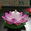 Vela Digital LED Farol de Loto Multicolor Día de Año Nuevo Linterna de Río para Deseos Suministros para el Festival de Primavera para Farol de Buda Decoración de Año Nuevo