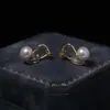 Pendientes sin perforación de perlas de agua dulce de Zhuji estilo japonés y coreano, de alta gama, simples, versátiles, clips para orejas, pendientes de botón de lujo ligero y accesorios de joyería