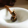 Corrente para Suéter de Abóbora Esmaltada Colorida com Gotejamento de Óleo Versátil Original Elegante e Requintada Acessível Luxo de Alto Padrão Colar Longo para Mulheres