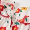 Mameluco para Bebé 24 Primavera Nuevo Ropa para Bebé Niña Flor Pequeña Manga Larga Triángulo Bolsa Ropa de Pedos Ropa de Bebé