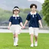 Conjunto de Verano Estilo Academia para Niños y Niñas 2026 Nueva Moda Infantil Camisa Polo de Moda Conjunto de Hermanos Conjunto de Dos Piezas Moderno