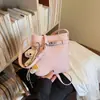 Bolso Cubo Retro con Cordón para Mujer, Nuevo Estilo Primavera 2026, Bolso de Hombro Fresco y Sencillo, Bolso Casual de Moda para Mujer