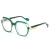 Gafas de Sol Cuadradas Nuevas y Coloridas Estilo Europeo y Americano Gafas Planas Deslumbrantes Gafas de Sol Poligonales de Moda para Pasarela