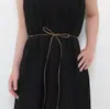 Cadena para la cintura, Cinturón delgado estilo coreano, Correa decorativa simple para vestido, Cuerda de cintura con lazo para mujer, Envío directo de una pieza