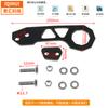 Kit de gancho de remolque delantero y trasero para coche transfronterizo, gancho de remolque de carreras universal, accesorios de modificación de gancho trasero de parachoques