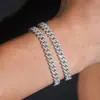 Corrente Cubana Estilo Europeu e Americano 6mm Linha Única Cobre Inlaid Diamante Moissanite Formato de Diamante Colar Masculino Acessório de Marca Tendência Venda Quente Transfronteiriça