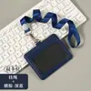 Cuero Genuino Gama Alta Identificación de Empleado Etiqueta de Nombre Personalizada Portatarjeta Lanyard Portatarjeta de Identificación de Trabajo Control de Acceso