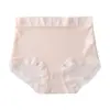 Pantaletas sin costuras de seda de hielo ultrafinas de cintura alta para mujer, entrepierna transpirable 7A con paclitaxel, bragas de control de abdomen talla grande