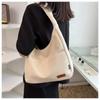 Bolsa de Lona Ins Estilo Coreano Bolsa de Gran Capacidad Bolso de Hombro Nuevo de Verano 2022 para Mujer Bolso Tote Portátil con Patrón de Cebra