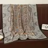 Bufanda de Seda Brocada Estilo Nuevo 2025 para Mujer, Primavera y Otoño, Elegante Versión Coreana, Bufanda de Seda Versátil de Hangzhou y Chal