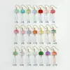 Nuevos Pendientes Colgantes de Cristal Estilo Chino con Vibras Nacionales de Flor de Loto y Gota de Agua, Pendientes de Cristal Sencillos y Elegantes con Degradado para Mujer