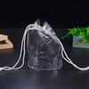Suministro directo de fábrica bolsa de hueso de plástico PVC bolsa de manojo de PVC bolsa con cordón bolsa de lavado de PVC bolsa de cosméticos transparente de PVC