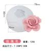 Vela Aromática Floral de Rosa Molde de Silicone DIY Pedra Difusora de Pétalas Molde de Gesso Resina Sabonete Artesanal