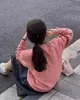 Suéter Grueso de Cuello Redondo Estilo Europeo Otoño 2026 para Mujer, Estilo Perezoso 100% Lana Suave Tejido Casual